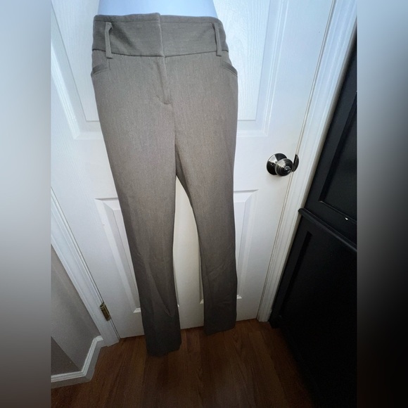 Express Women’s 2R Brown Columnist Bootcut Stretch Trouser Dress Pants 2 R XS - Picture 5 of 14